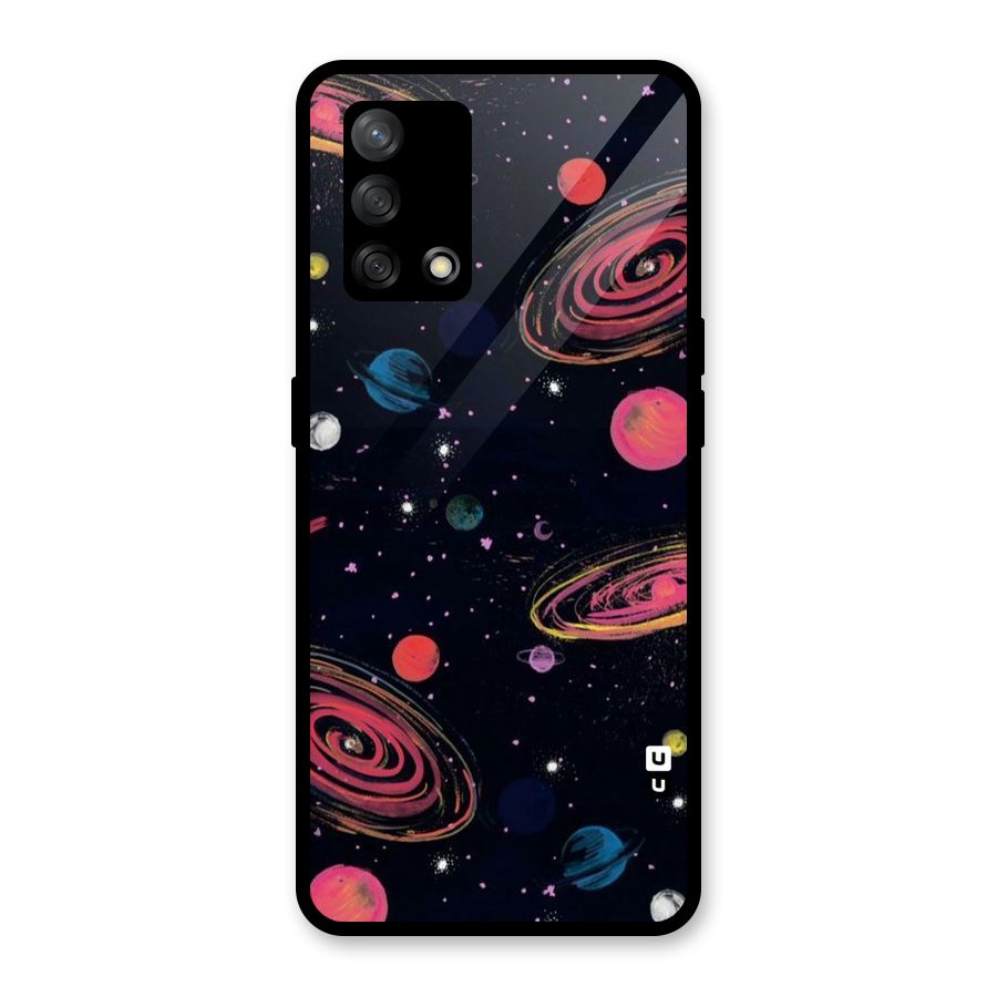Galaxy Beauty Glass Back Case for Oppo F19