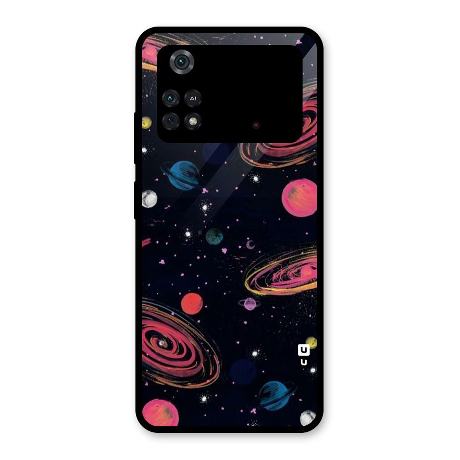 Galaxy Beauty Glass Back Case for Poco M4 Pro 4G