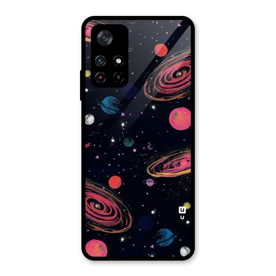 Galaxy Beauty Glass Back Case for Poco M4 Pro 5G