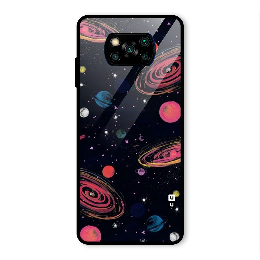 Galaxy Beauty Glass Back Case for Poco X3 Pro