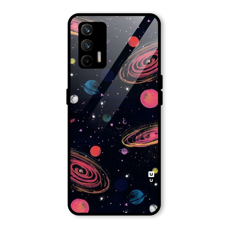 Galaxy Beauty Glass Back Case for Realme GT 5G