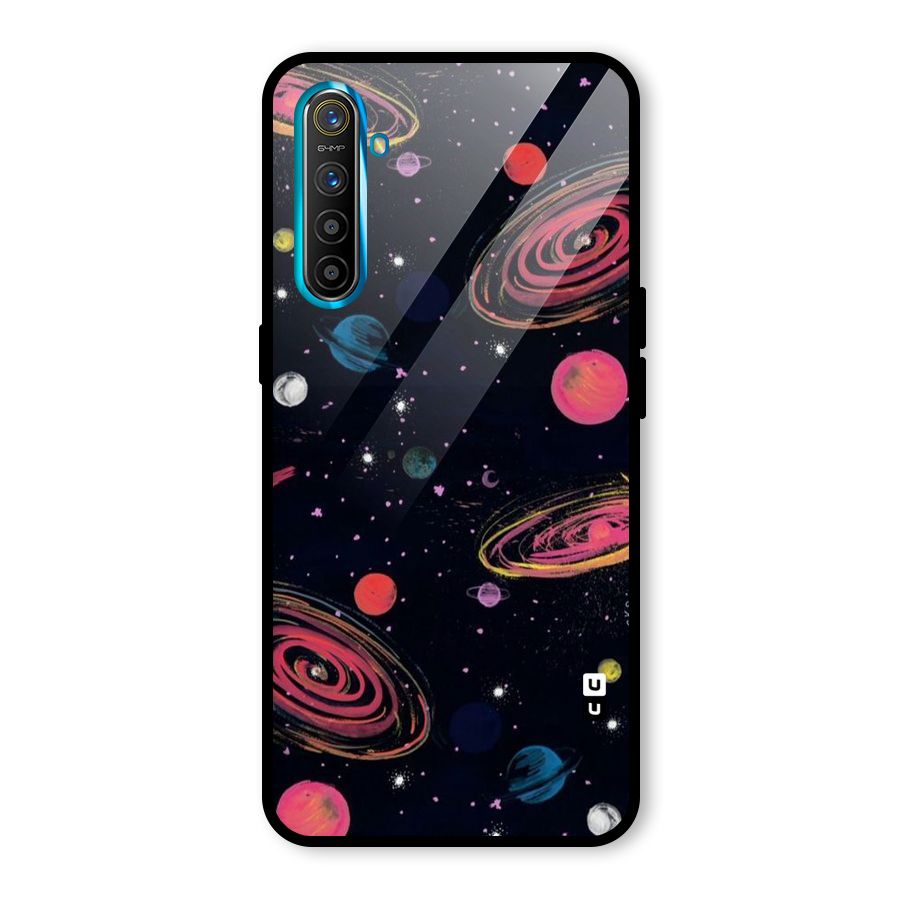 Galaxy Beauty Glass Back Case for Realme X2