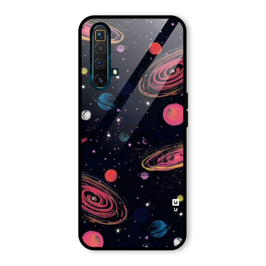 Galaxy Beauty Glass Back Case for Realme X3