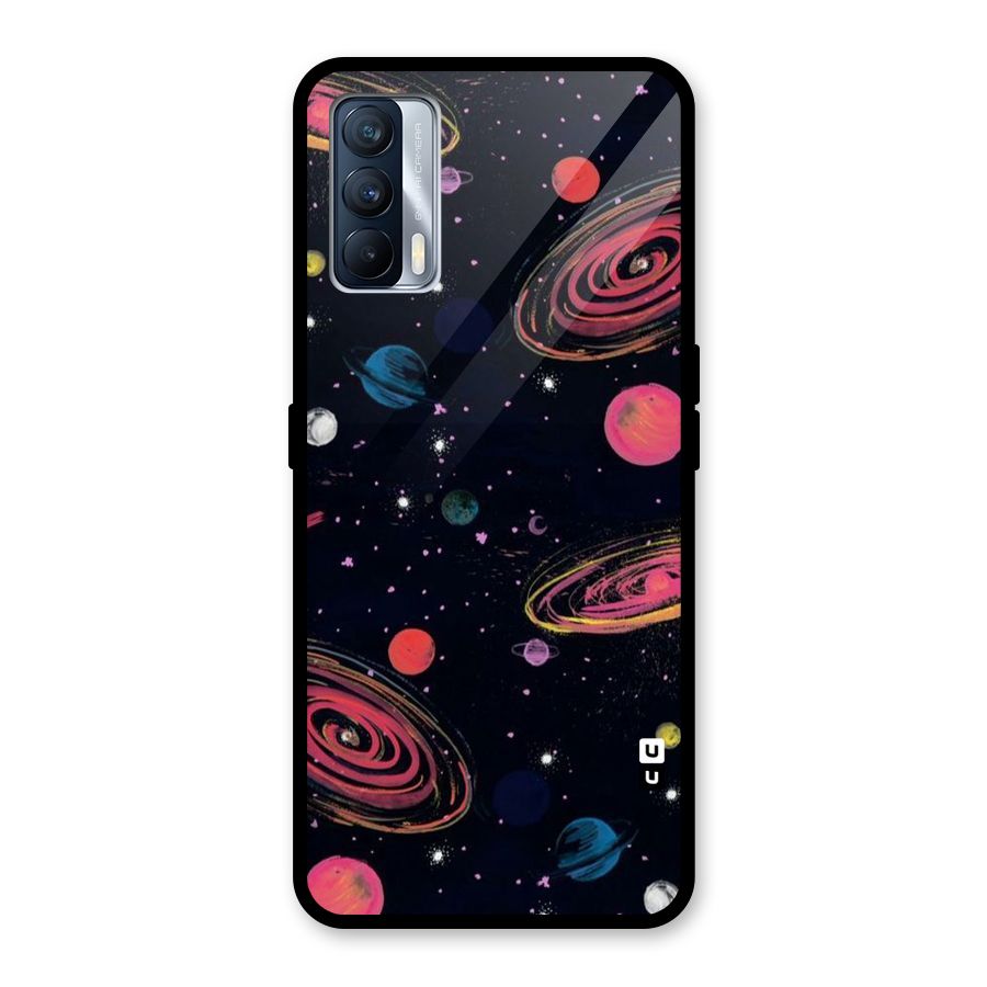 Galaxy Beauty Glass Back Case for Realme X7