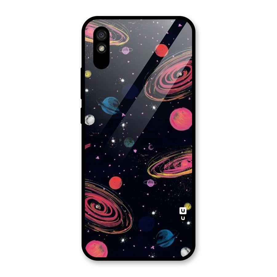 Galaxy Beauty Glass Back Case for Redmi 9i