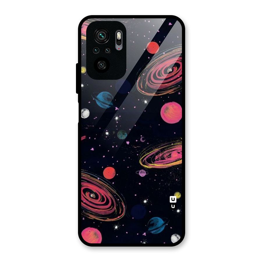 Galaxy Beauty Glass Back Case for Redmi Note 10S