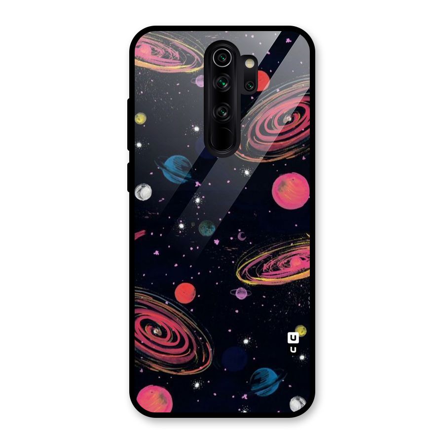 Galaxy Beauty Glass Back Case for Redmi Note 8 Pro