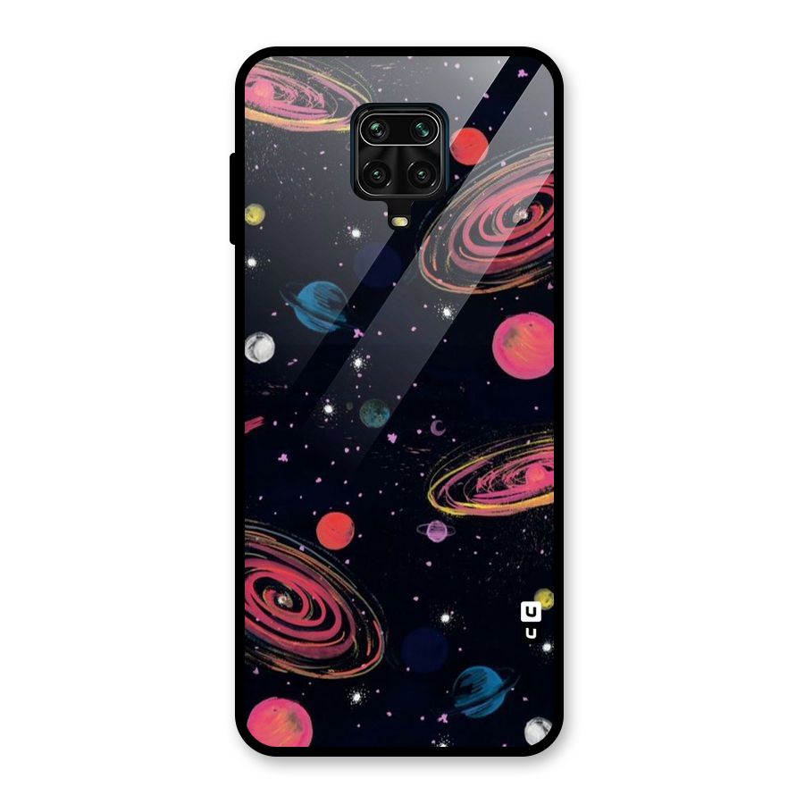 Galaxy Beauty Glass Back Case for Redmi Note 9 Pro