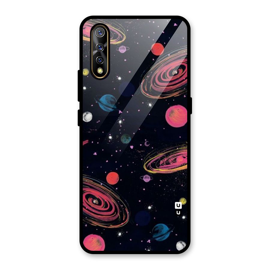 Galaxy Beauty Glass Back Case for Vivo S1
