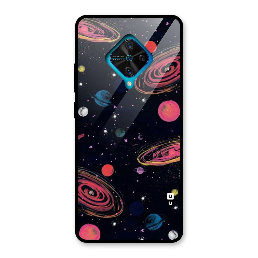 Galaxy Beauty Glass Back Case for Vivo S1 Pro