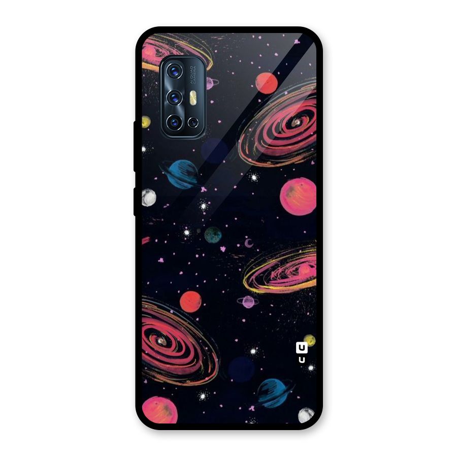 Galaxy Beauty Glass Back Case for Vivo V17