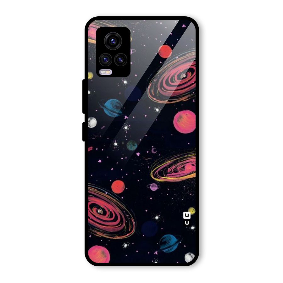 Galaxy Beauty Glass Back Case for Vivo V20