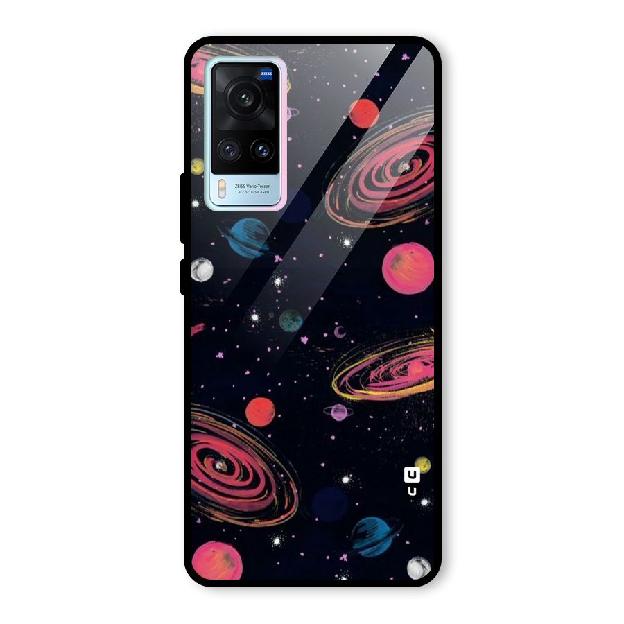 Galaxy Beauty Glass Back Case for Vivo X60