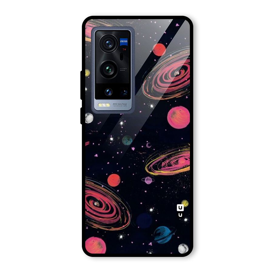 Galaxy Beauty Glass Back Case for Vivo X60 Pro Plus