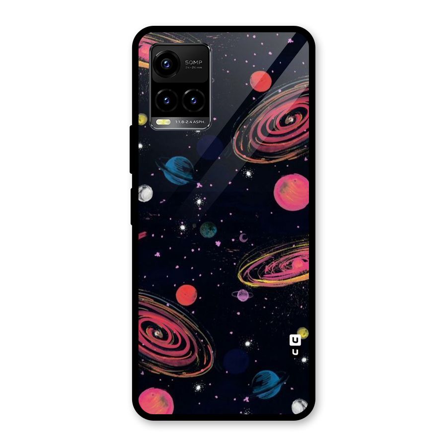Galaxy Beauty Glass Back Case for Vivo Y21T