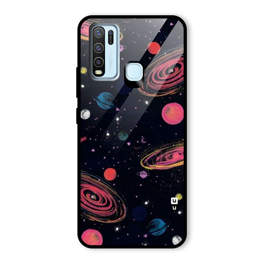 Galaxy Beauty Glass Back Case for Vivo Y30