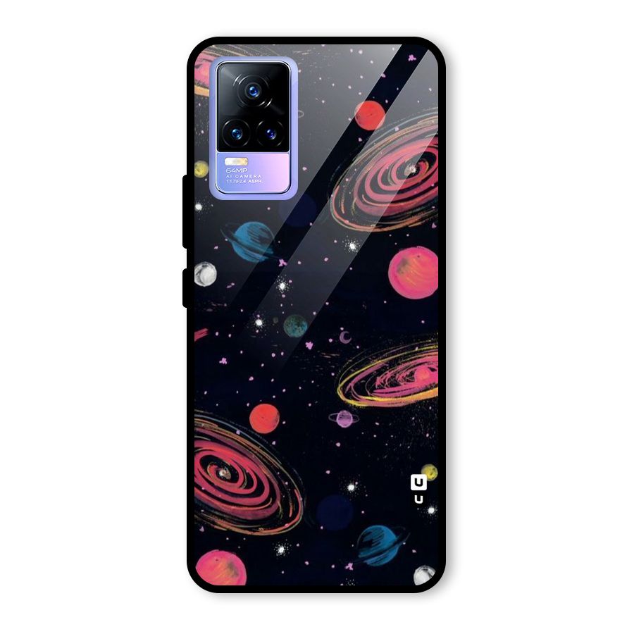 Galaxy Beauty Glass Back Case for Vivo Y73
