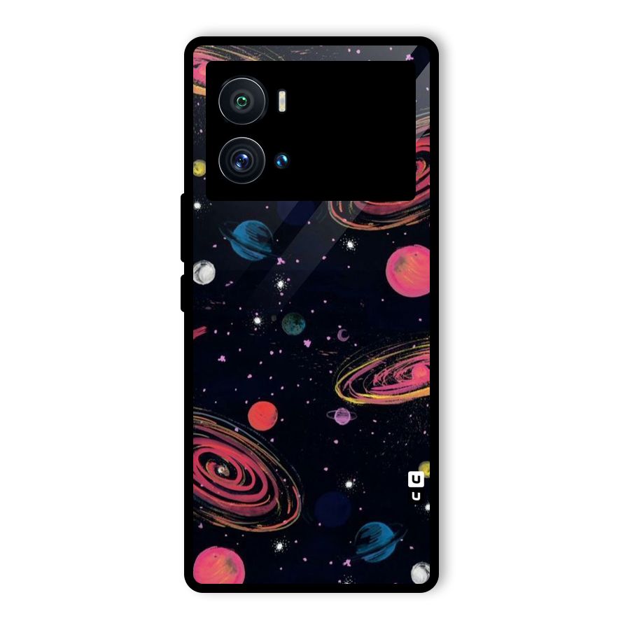 Galaxy Beauty Glass Back Case for Vivo iQOO 9 Pro