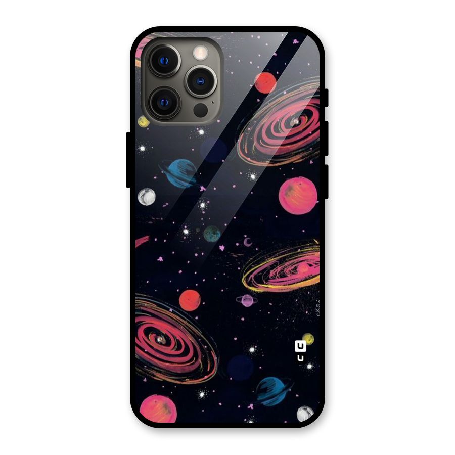 Galaxy Beauty Glass Back Case for iPhone 12 Pro Max
