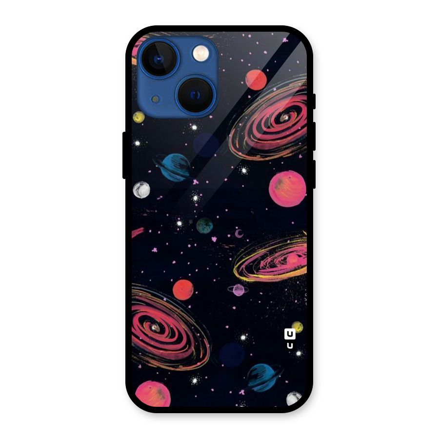 Galaxy Beauty Glass Back Case for iPhone 13 Mini