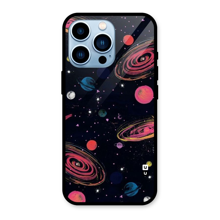 Galaxy Beauty Glass Back Case for iPhone 13 Pro