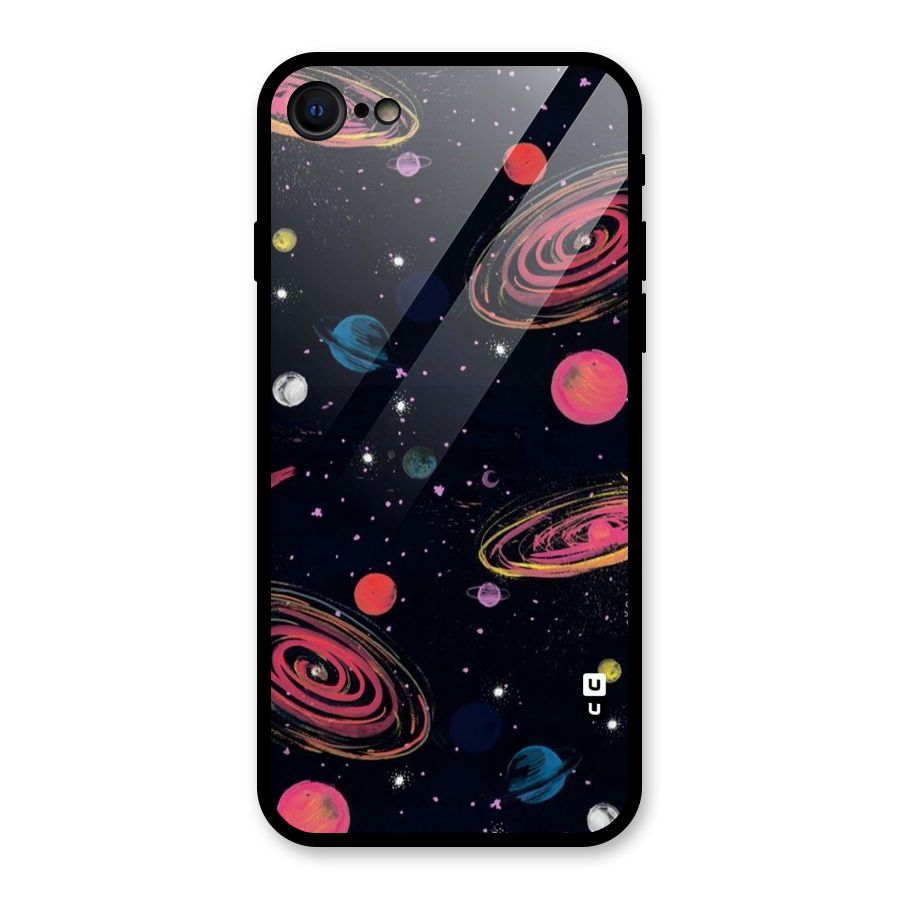 Galaxy Beauty Glass Back Case for iPhone SE 2022