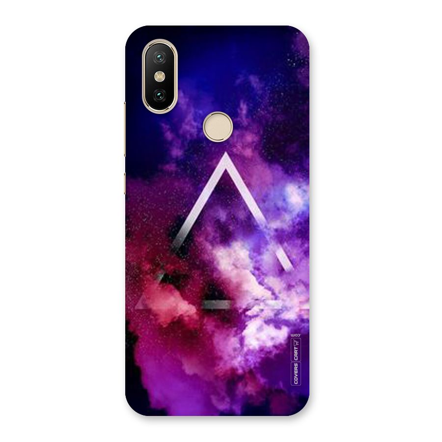 Galaxy Smoke Hues Back Case for Mi A2