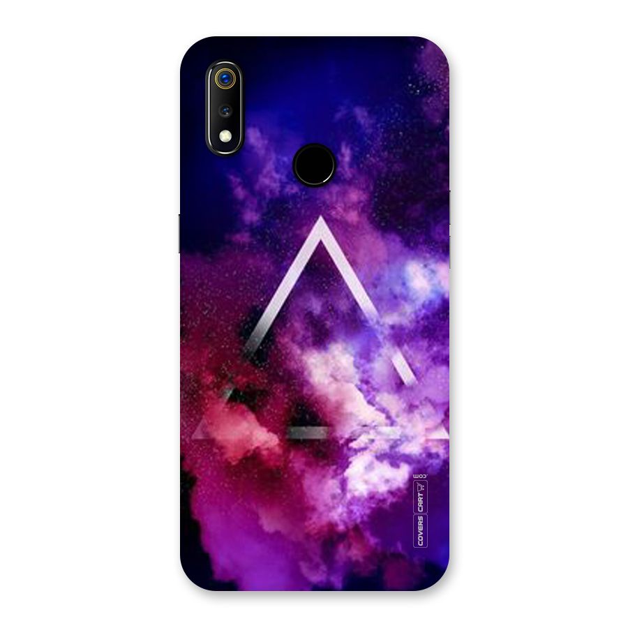 Galaxy Smoke Hues Back Case for Realme 3