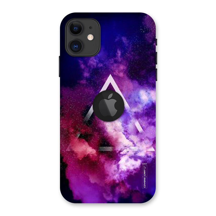 Galaxy Smoke Hues Back Case for iPhone 11 Logo Cut