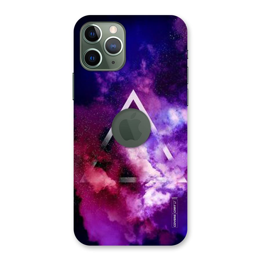 Galaxy Smoke Hues Back Case for iPhone 11 Pro Logo  Cut