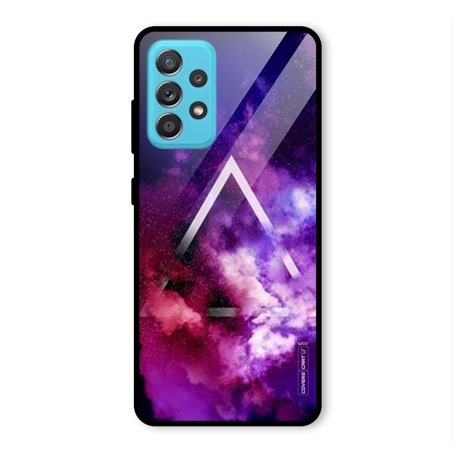 Galaxy Smoke Hues Glass Back Case for Galaxy A52
