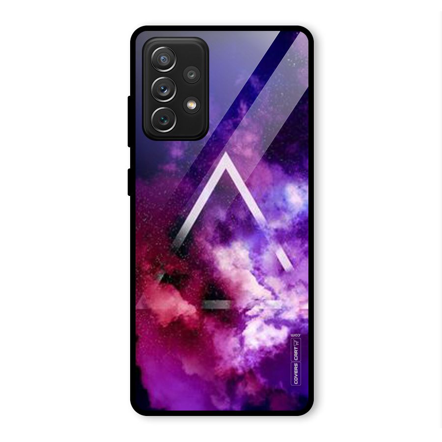 Galaxy Smoke Hues Glass Back Case for Galaxy A72