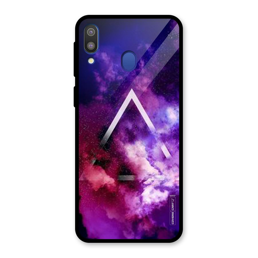 Galaxy Smoke Hues Glass Back Case for Galaxy M20