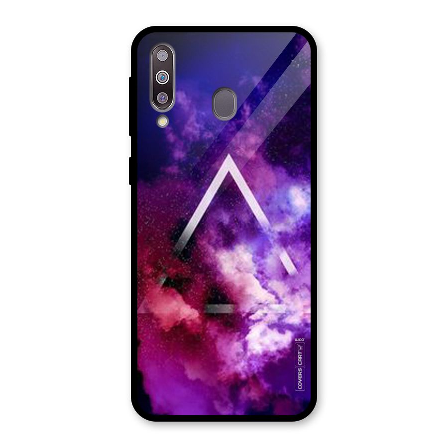 Galaxy Smoke Hues Glass Back Case for Galaxy M30