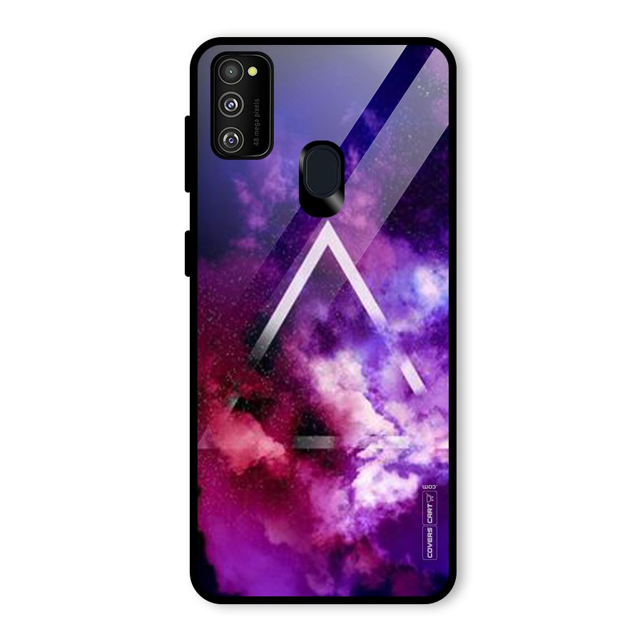 Galaxy Smoke Hues Glass Back Case for Galaxy M30s