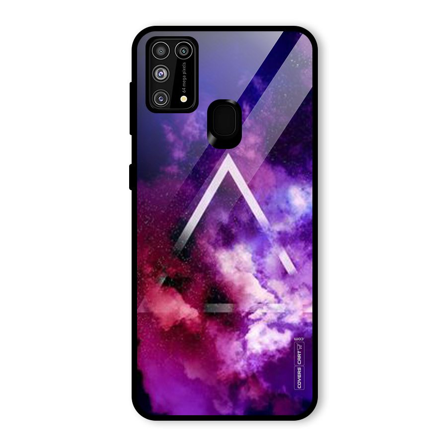 Galaxy Smoke Hues Glass Back Case for Galaxy M31