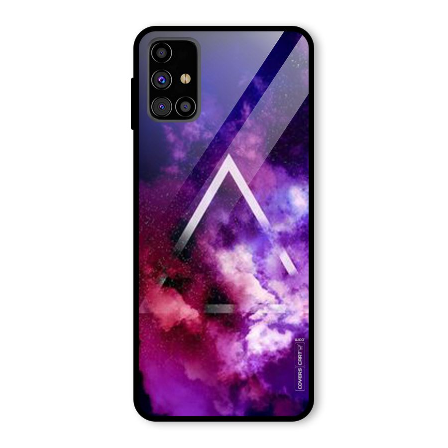 Galaxy Smoke Hues Glass Back Case for Galaxy M31s