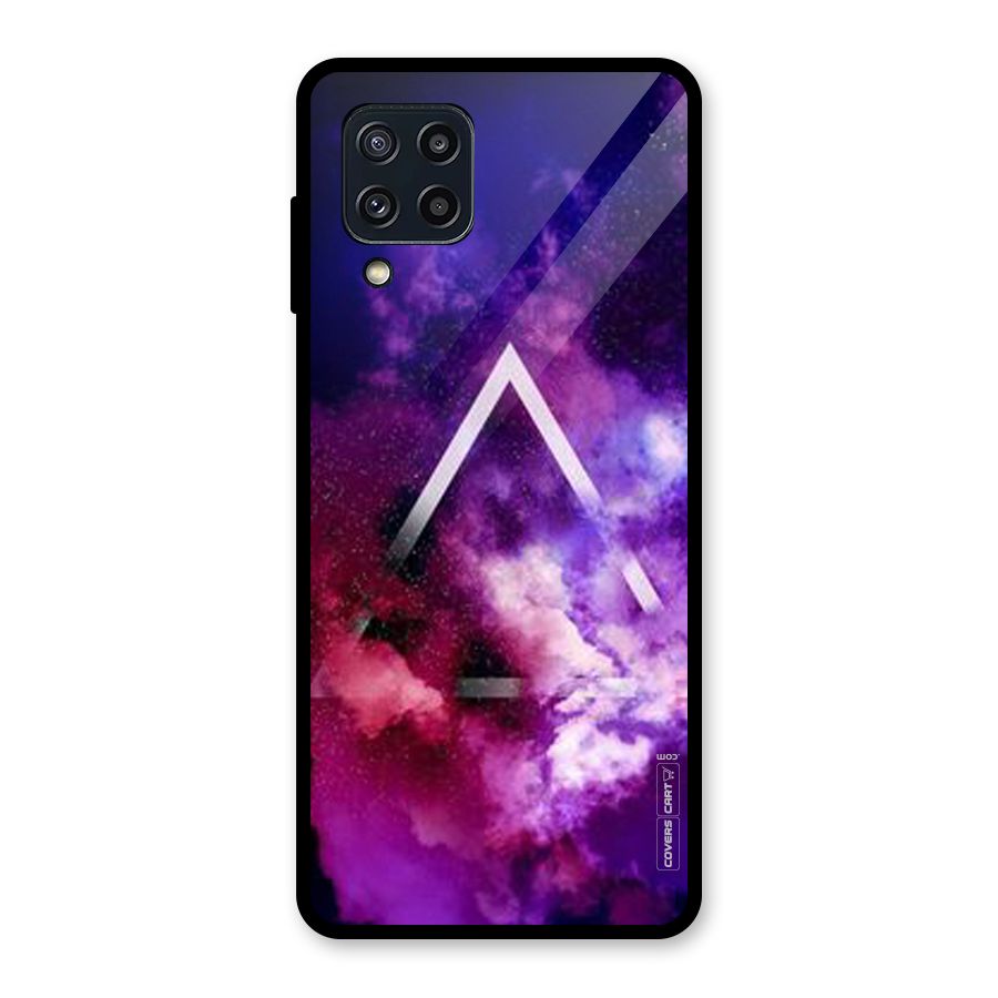 Galaxy Smoke Hues Glass Back Case for Galaxy M32