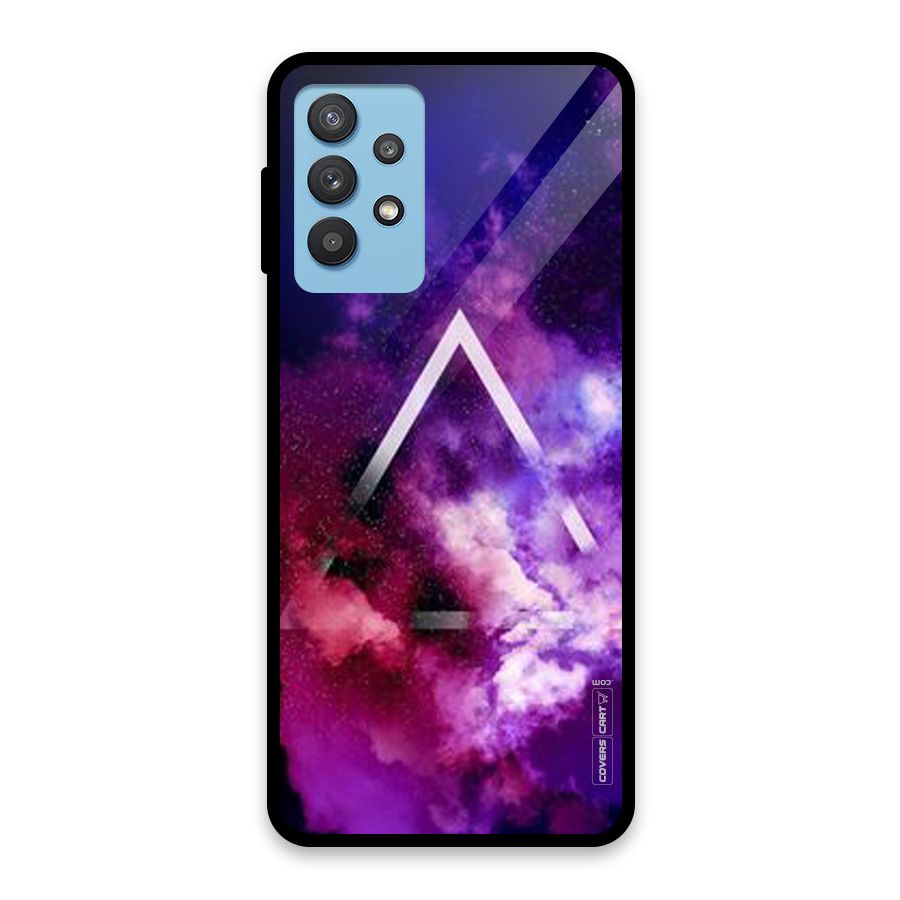 Galaxy Smoke Hues Glass Back Case for Galaxy M32 5G