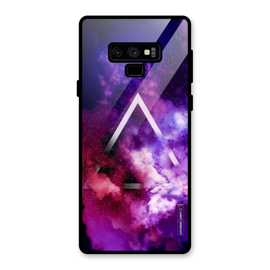 Galaxy Smoke Hues Glass Back Case for Galaxy Note 9