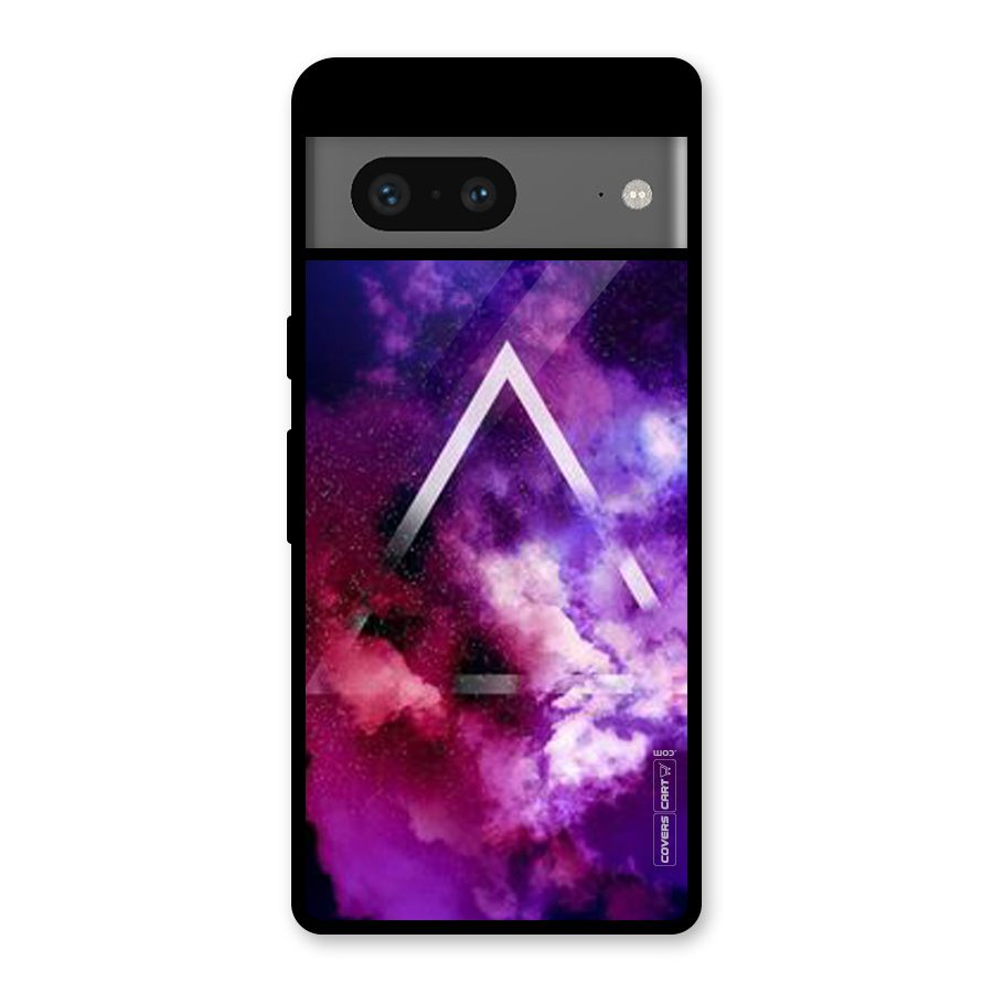 Galaxy Smoke Hues Glass Back Case for Google Pixel 7