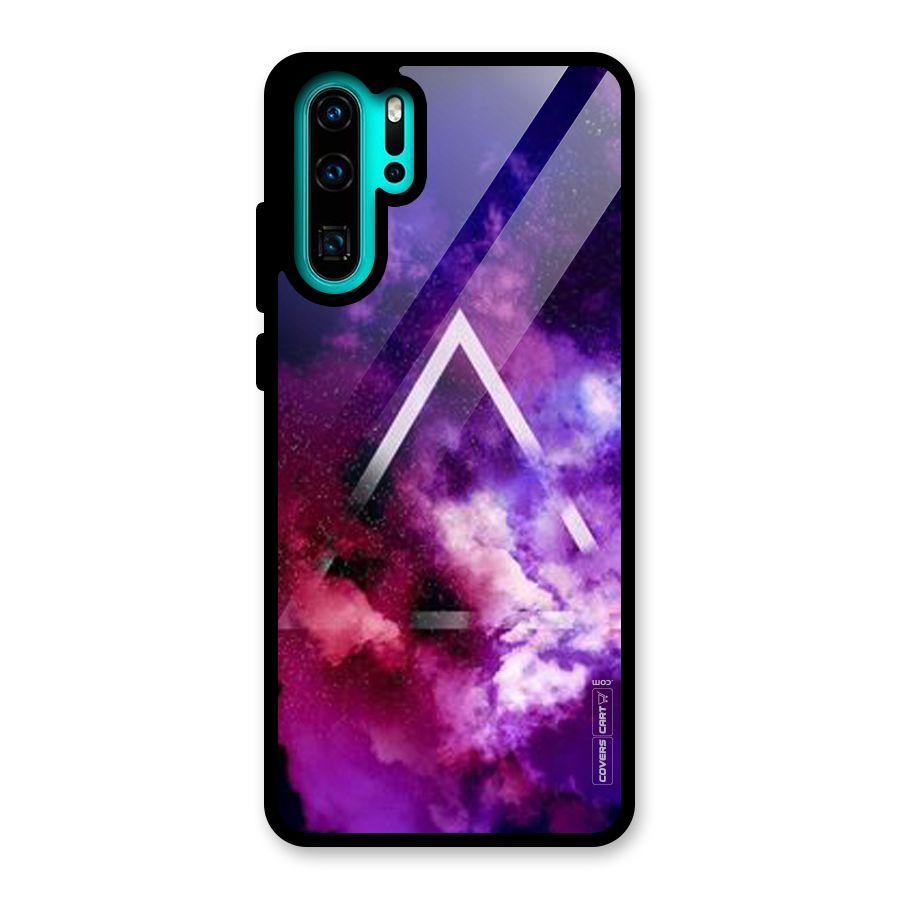 Galaxy Smoke Hues Glass Back Case for Huawei P30 Pro