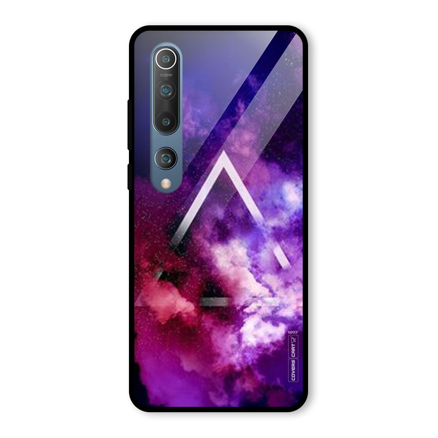 Galaxy Smoke Hues Glass Back Case for Mi 10