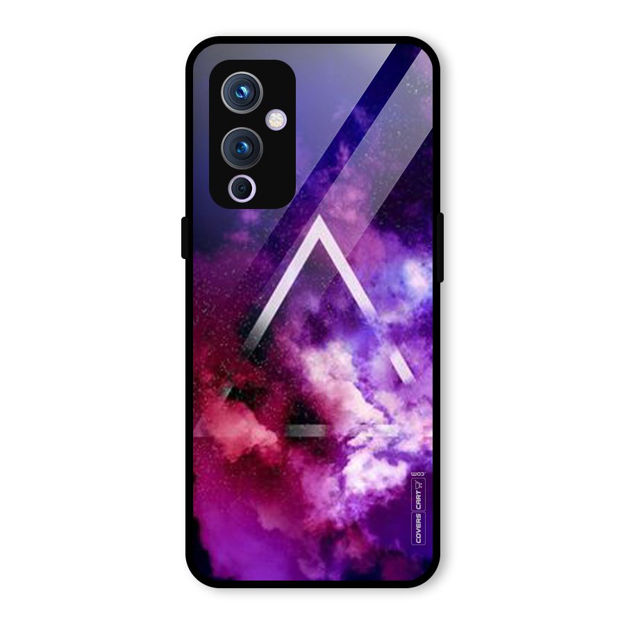 Galaxy Smoke Hues Glass Back Case for OnePlus 9