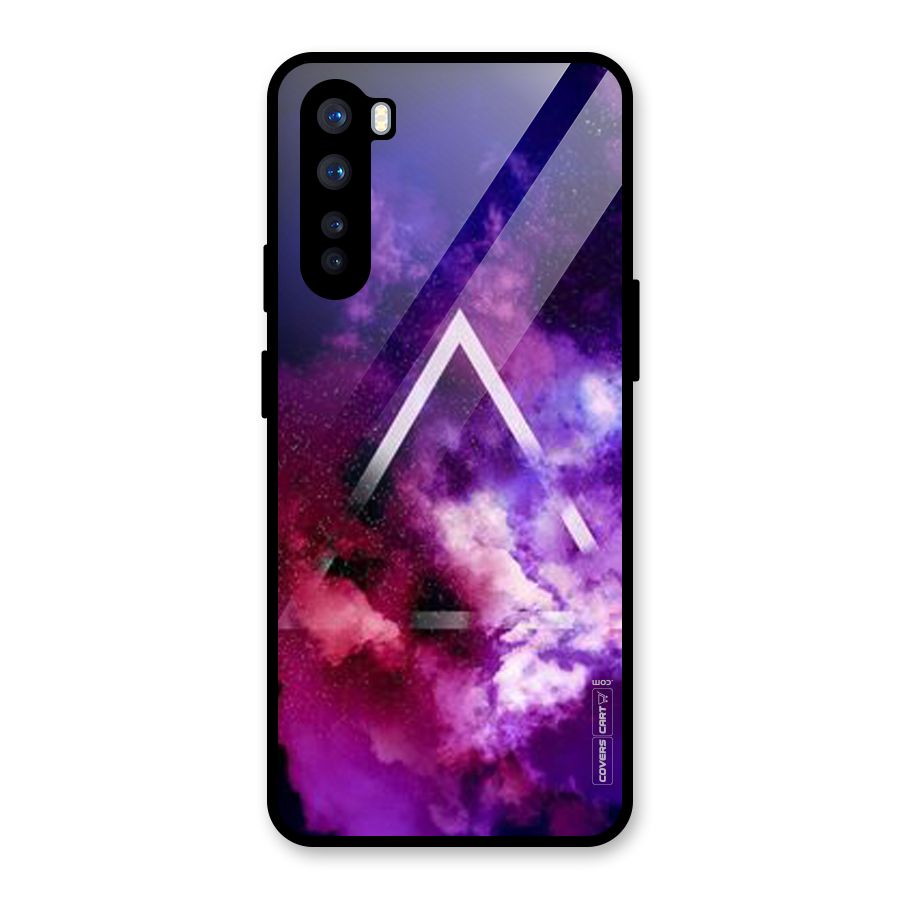 Galaxy Smoke Hues Glass Back Case for OnePlus Nord