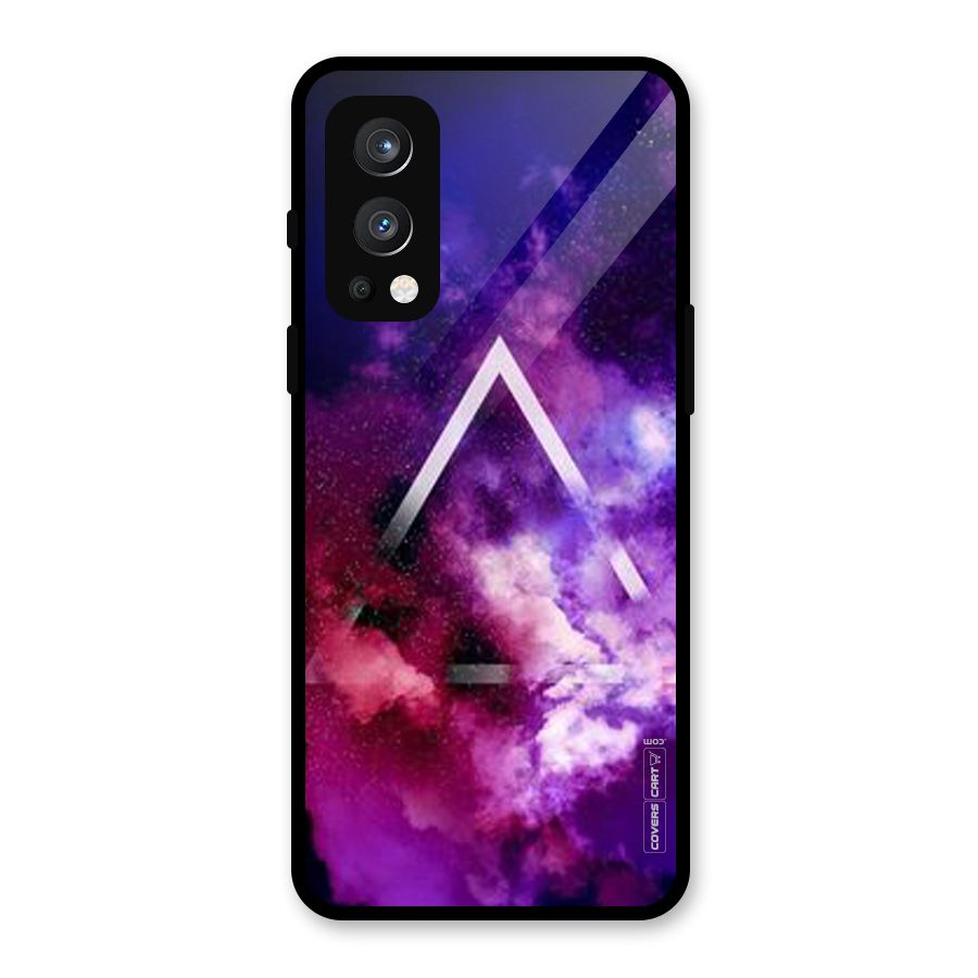 Galaxy Smoke Hues Glass Back Case for OnePlus Nord 2 5G