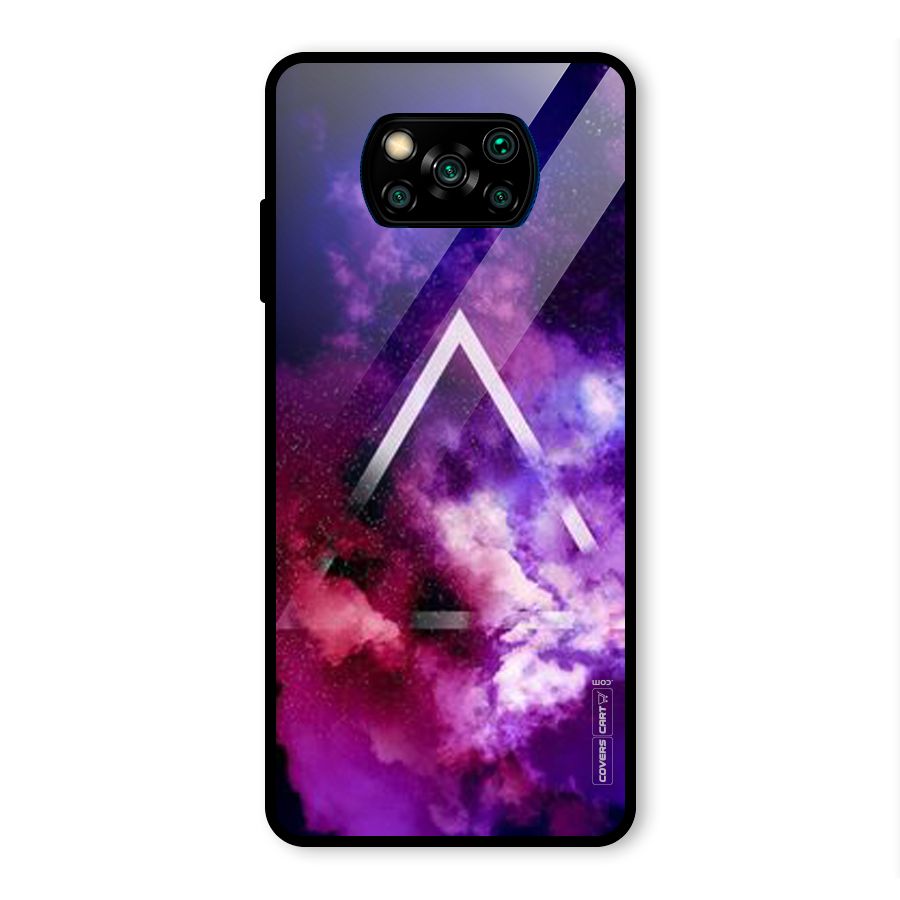 Galaxy Smoke Hues Glass Back Case for Poco X3 Pro