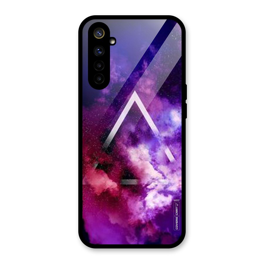 Galaxy Smoke Hues Glass Back Case for Realme 6