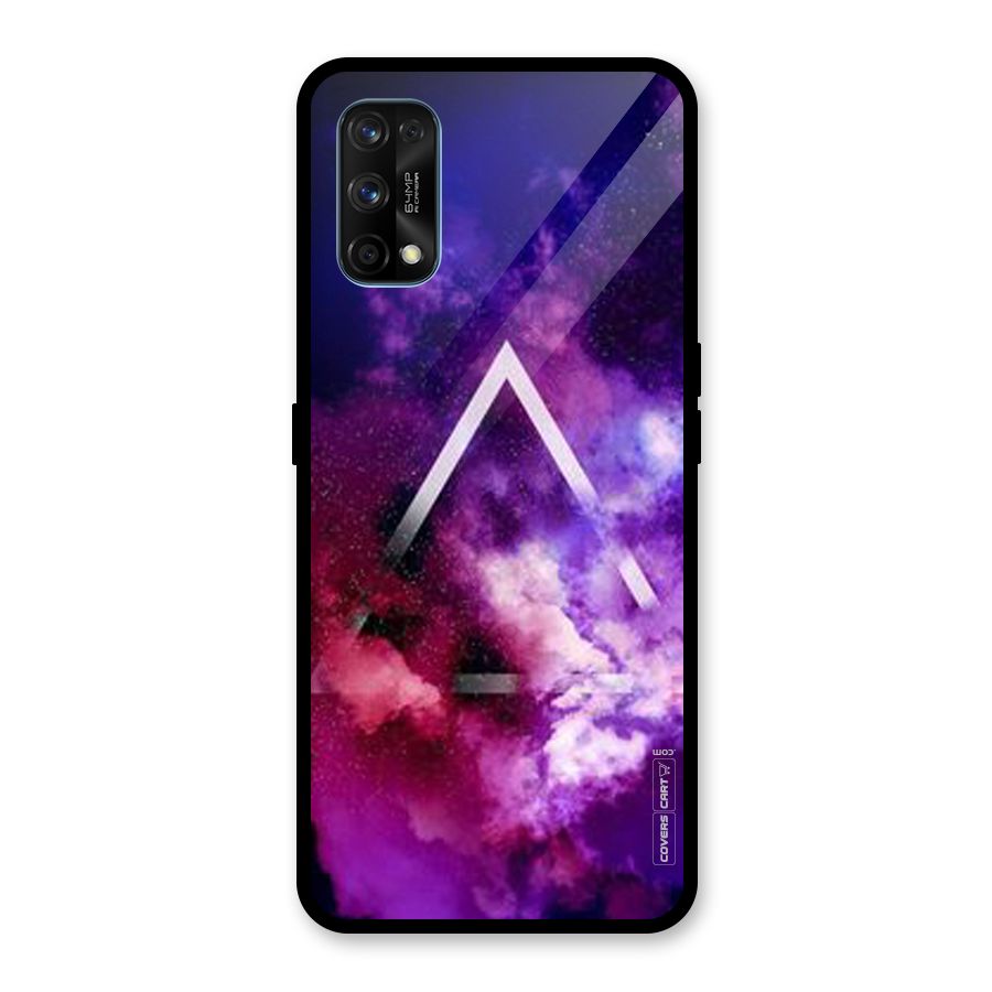 Galaxy Smoke Hues Glass Back Case for Realme 7 Pro