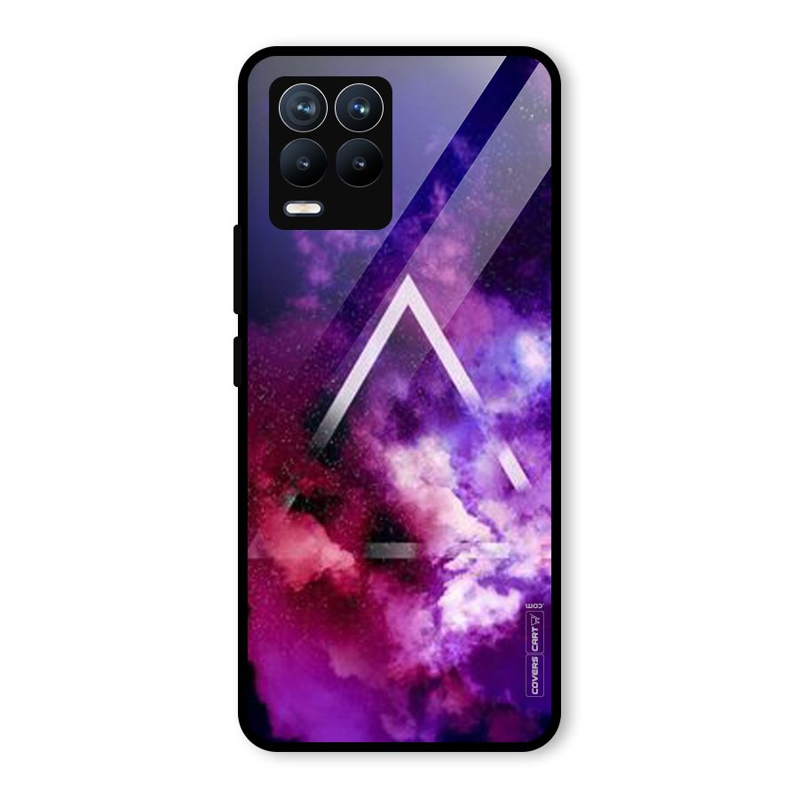 Galaxy Smoke Hues Glass Back Case for Realme 8 Pro